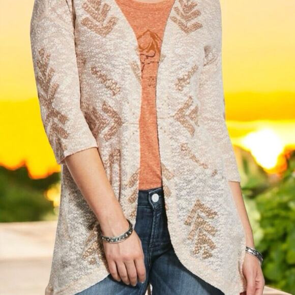 ARIAT Sunday Morning Cardigan Women's Size Medium Aztec Southwestern Cowgirl - Picture 1 of 11